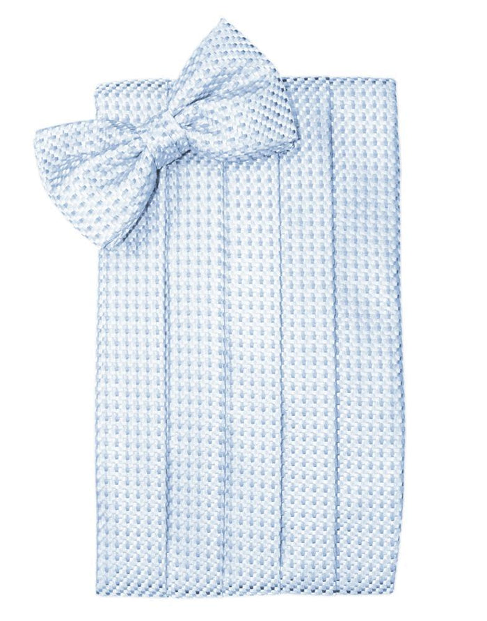 Powder Blue Venetian Cummerbund Cardi