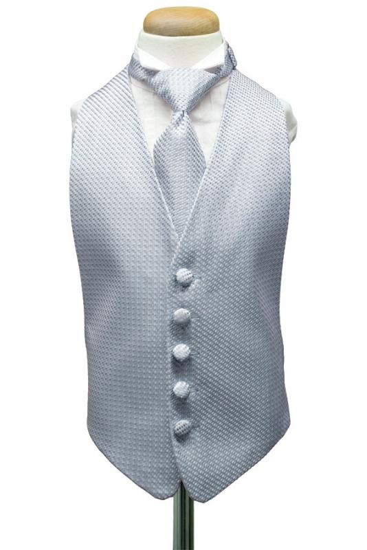 Powder Blue Venetian Kids Tuxedo Vest by Cardi