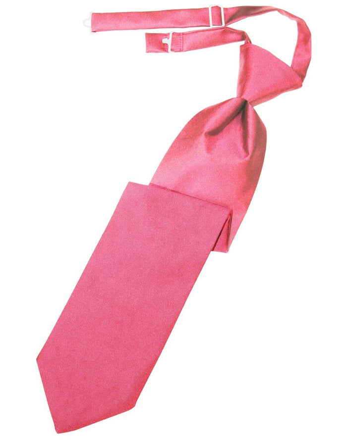Cardi Pre-Tied Bubblegum Luxury Satin Necktie