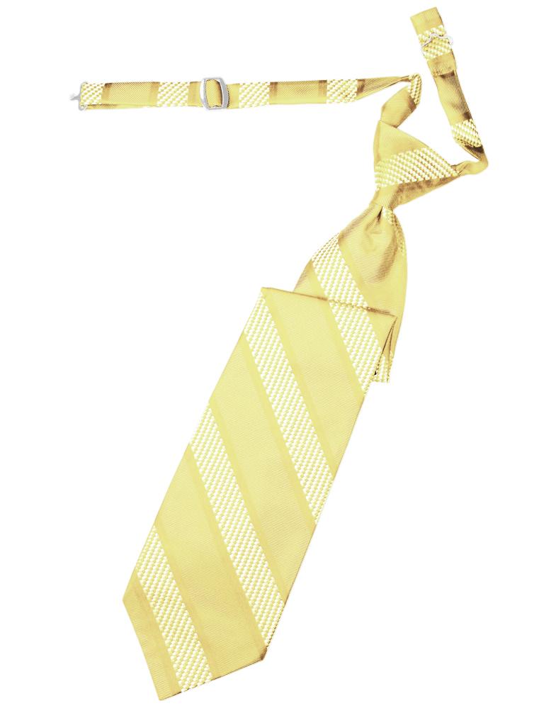 Cardi Pre-Tied Buttercup Venetian Stripe Necktie