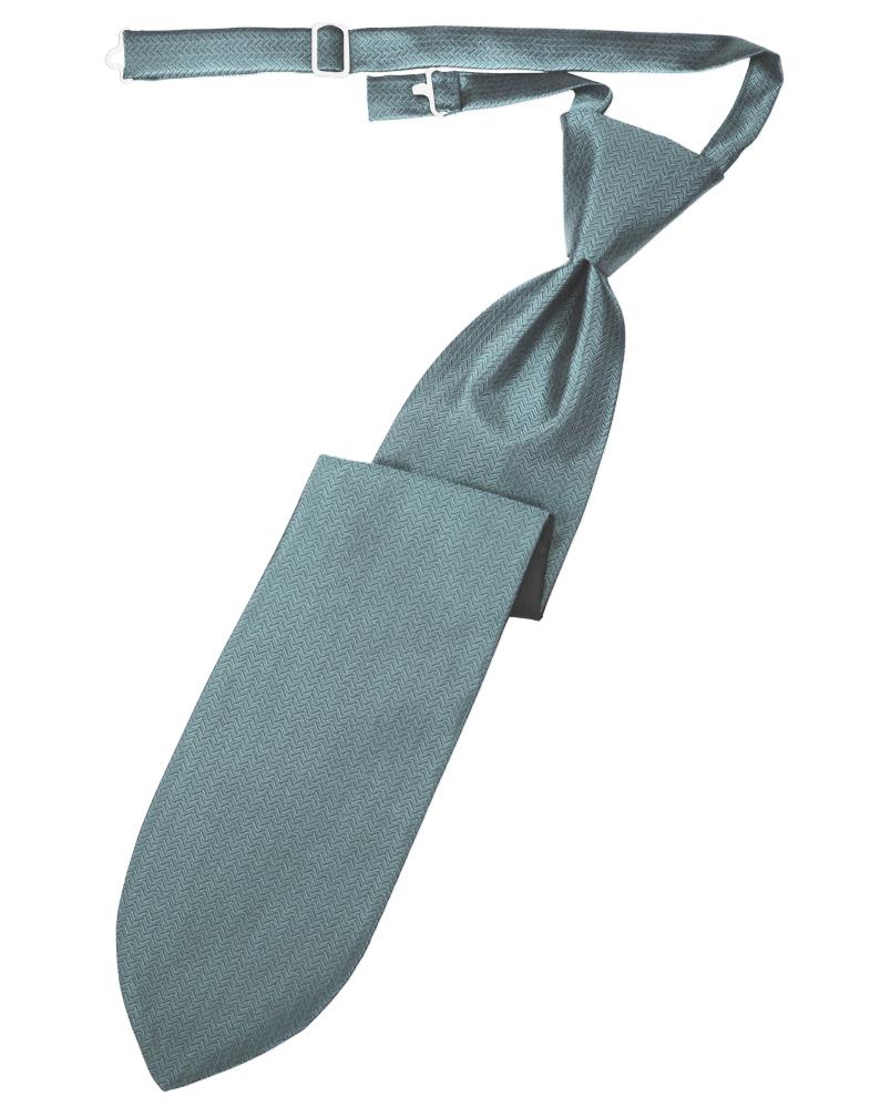 Cardi Pre-Tied Cloudy Herringbone Necktie