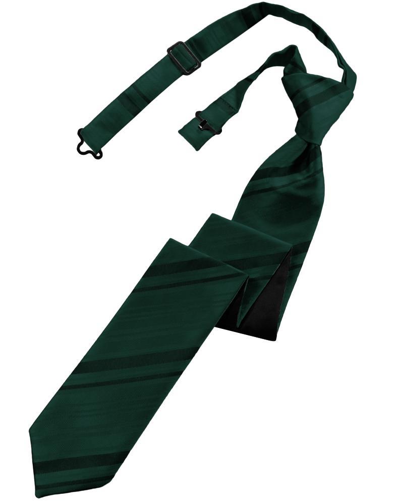 Cardi Pre-Tied Holly Striped Satin Skinny Necktie