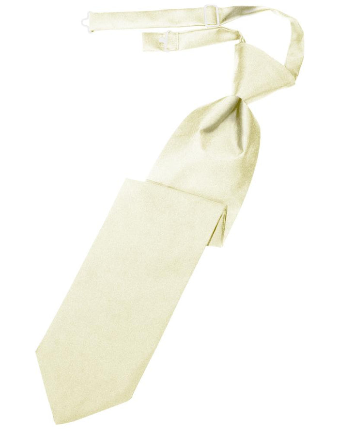 Cardi Pre-Tied Ivory Luxury Satin Necktie