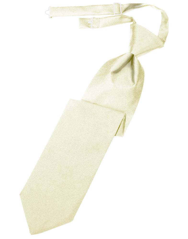 Cardi Pre-Tied Ivory Luxury Satin Necktie