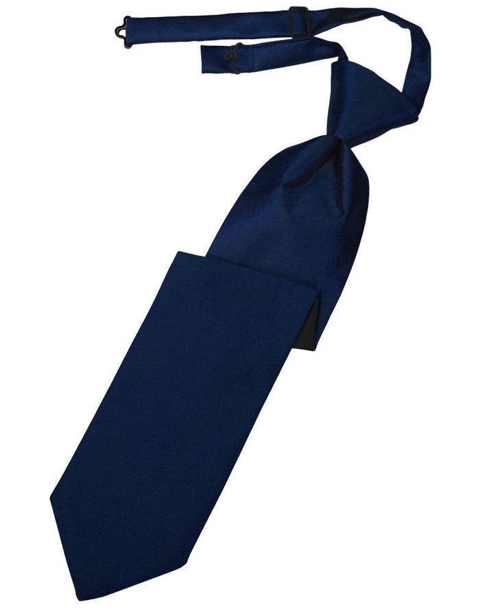 Cardi Pre-Tied Marine Luxury Satin Necktie