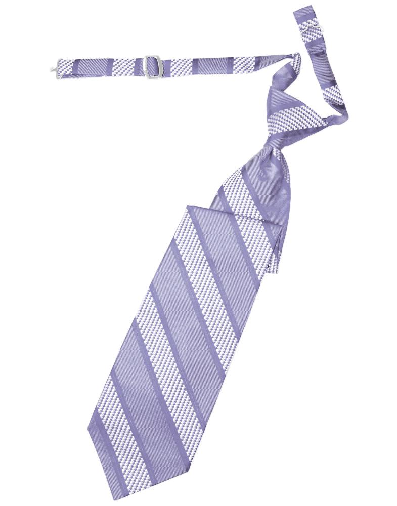Cardi Pre-Tied Periwinkle Venetian Stripe Necktie