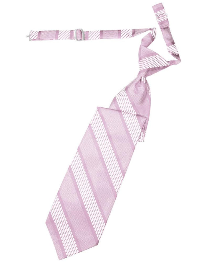 Cardi Pre-Tied Pink Venetian Stripe Necktie