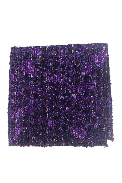 Purple Laurent Pocket Square Cardi
