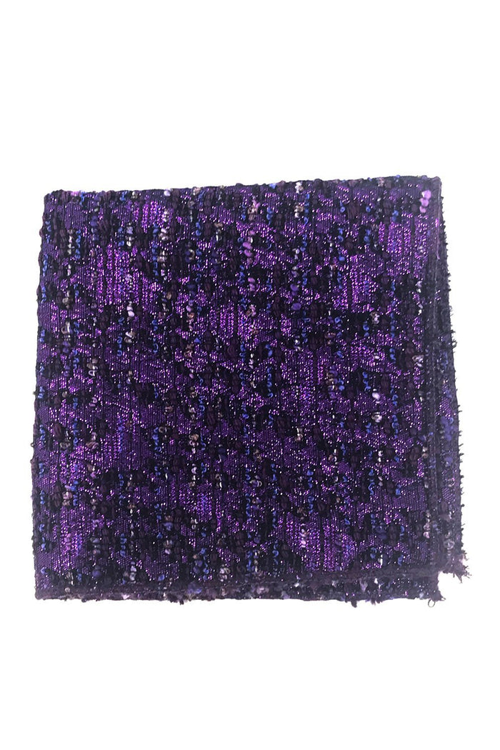 Purple Laurent Pocket Square Cardi