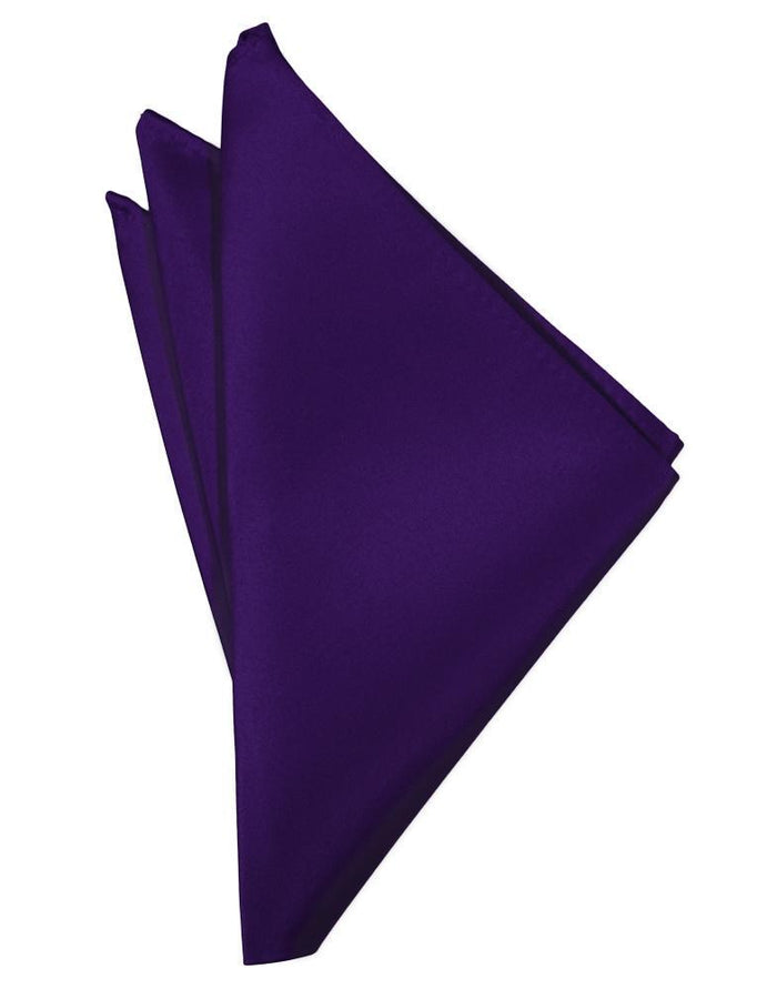 Purple Luxury Satin Pocket Square Cardi