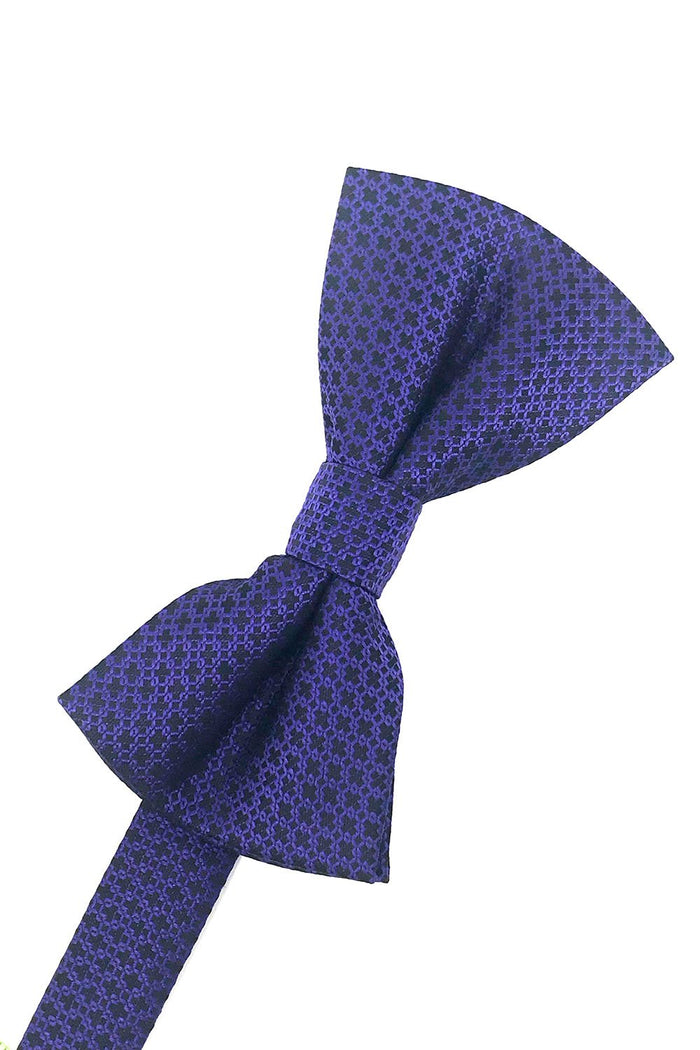 Purple Regal Kids Bow Tie Cardi