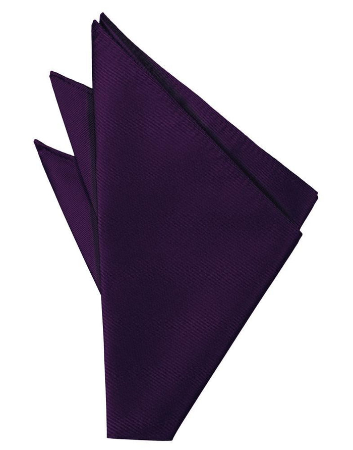 Raisin Solid Twill Pocket Square by Cardi