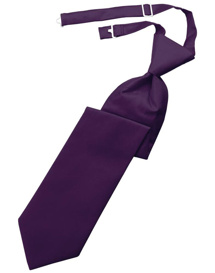 Raisin Solid Twill Windsor Tie Cardi