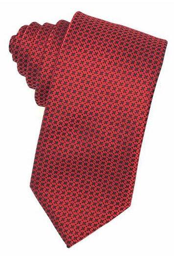Red Regal Necktie Cardi