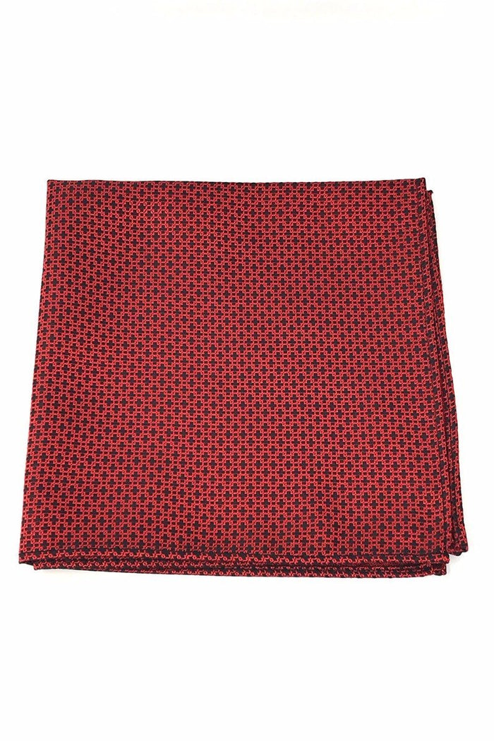 Red Regal Pocket Square Cardi