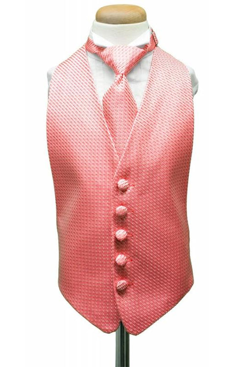 Red Venetian Kids Tuxedo Vest by Cardi