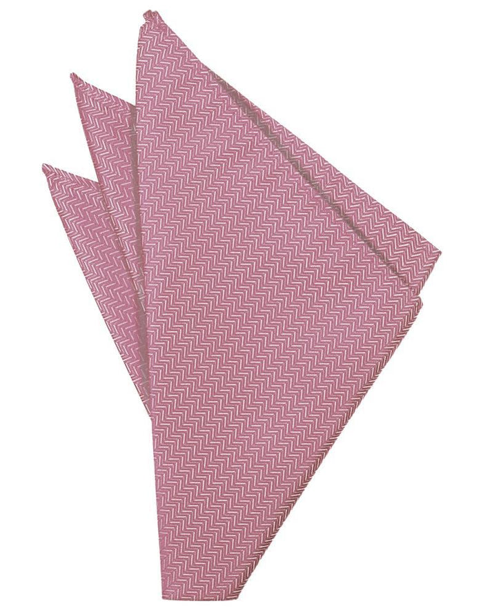 Rose Herringbone Pocket Square Cardi