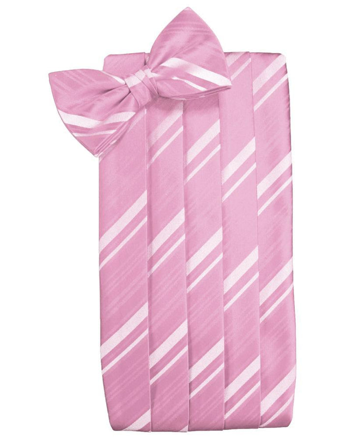 Rose Petal Striped Satin Cummerbund by Cardi