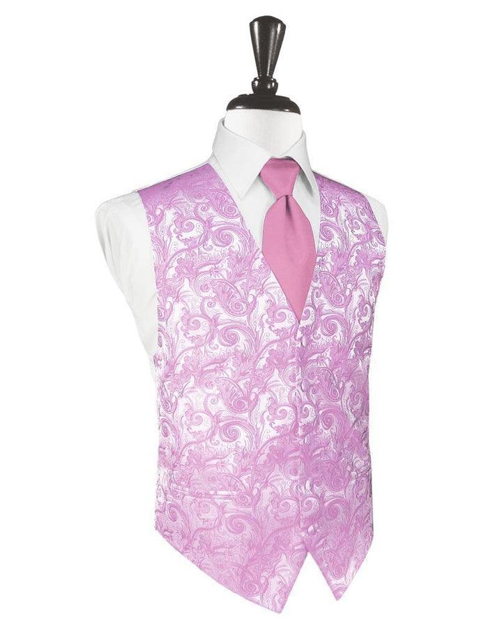 Rose Petal Tapestry Tuxedo Vest by Cardi