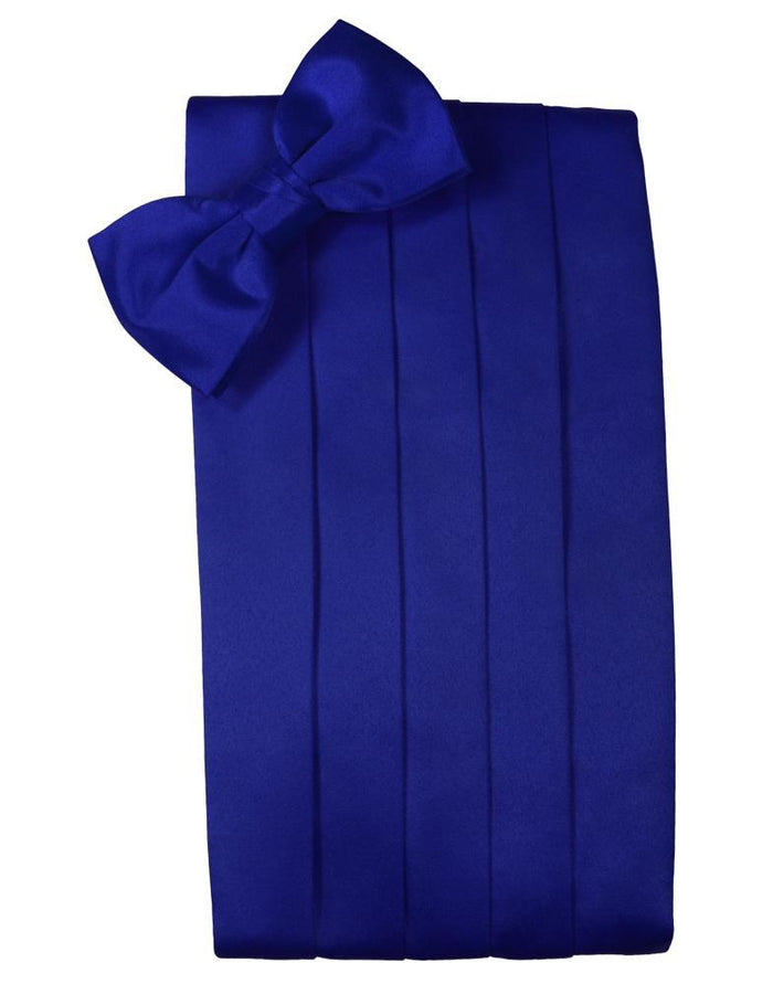 Royal Blue Luxury Satin Cummerbund by Cardi