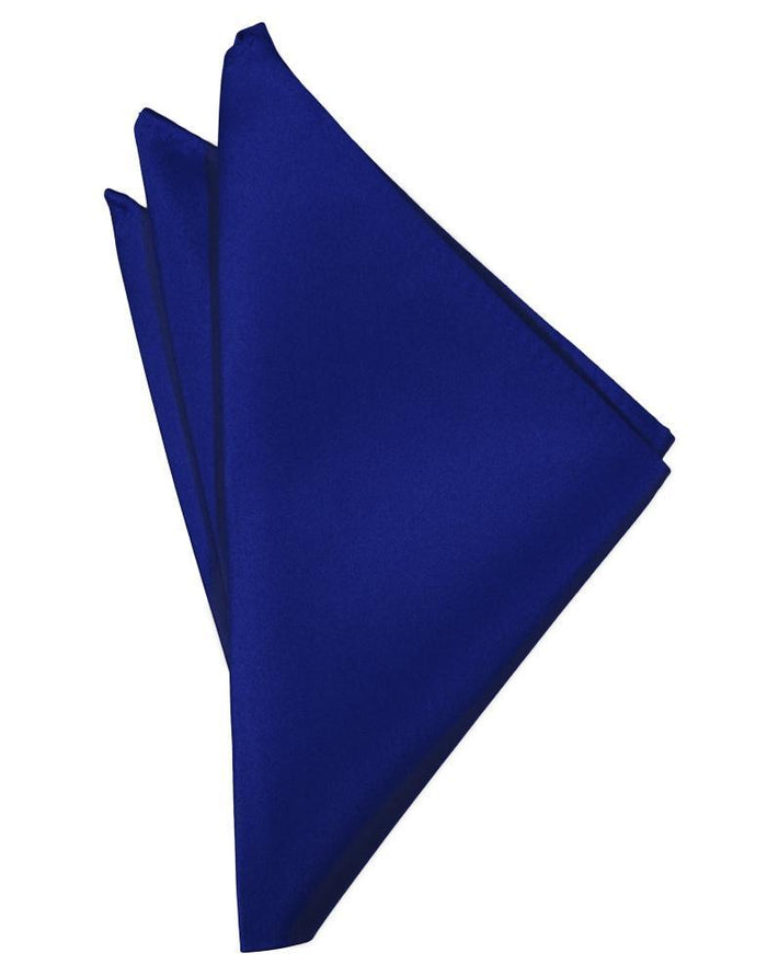 Royal Blue Luxury Satin Pocket Square Cardi