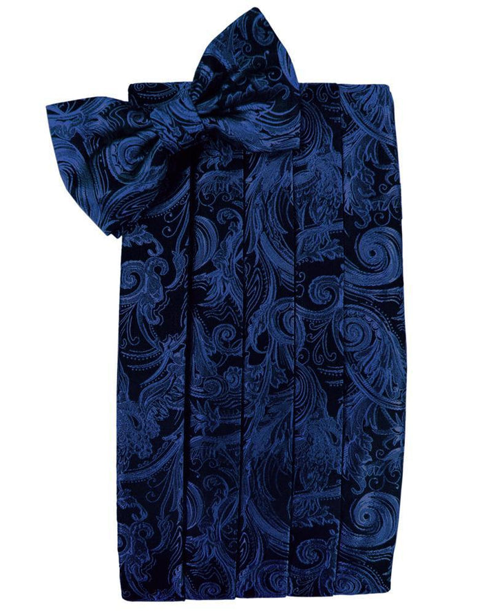 Royal Blue Tapestry Kids Cummerbund by Cardi