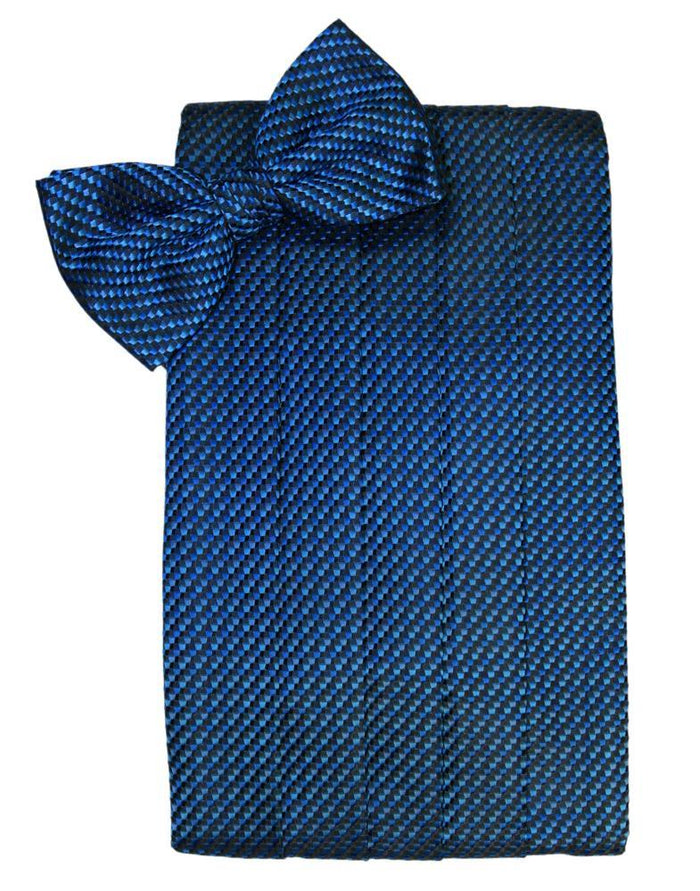 Royal Blue Venetian Cummerbund Cardi