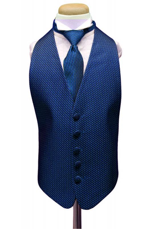 Royal Blue Venetian Kids Tuxedo Vest by Cardi
