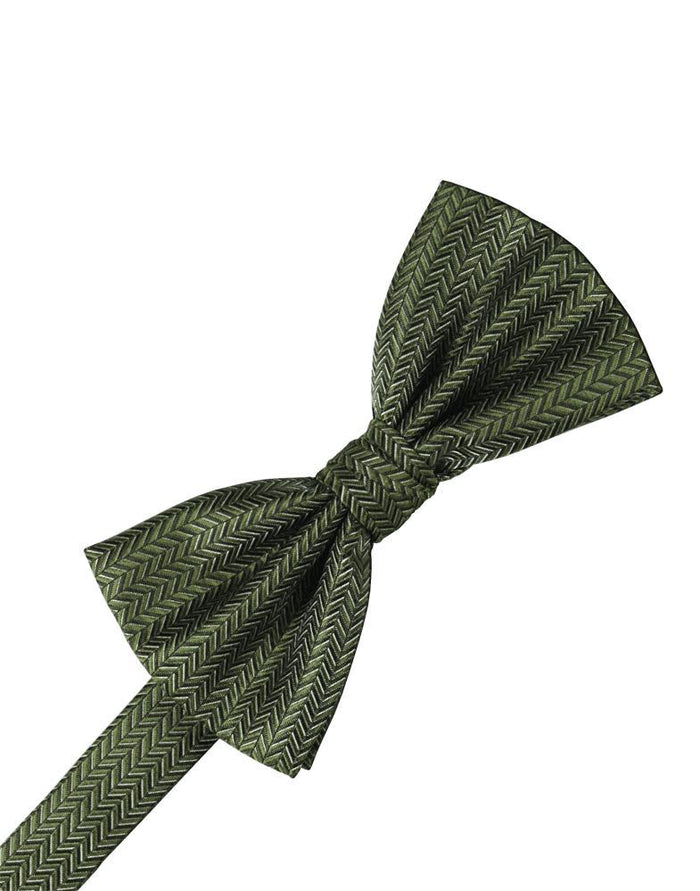 Sage Herringbone Bow Tie by Cardi