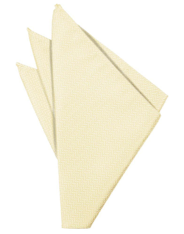 Sand Herringbone Pocket Square by Cardi