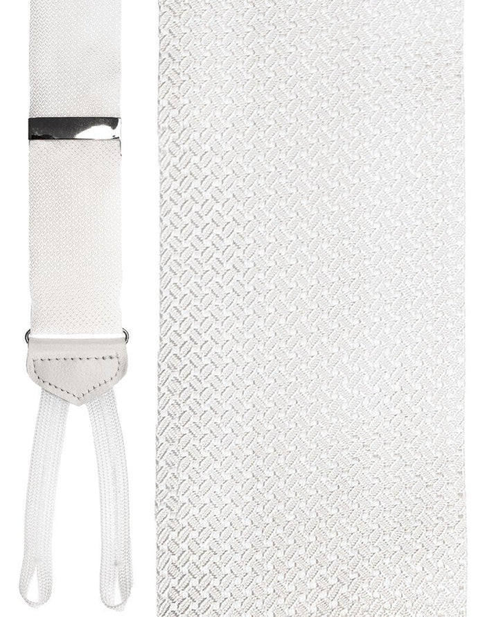 Savona White Suspenders Cardi
