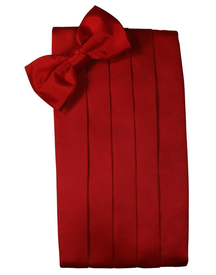 Scarlet Luxury Satin Cummerbund Cardi