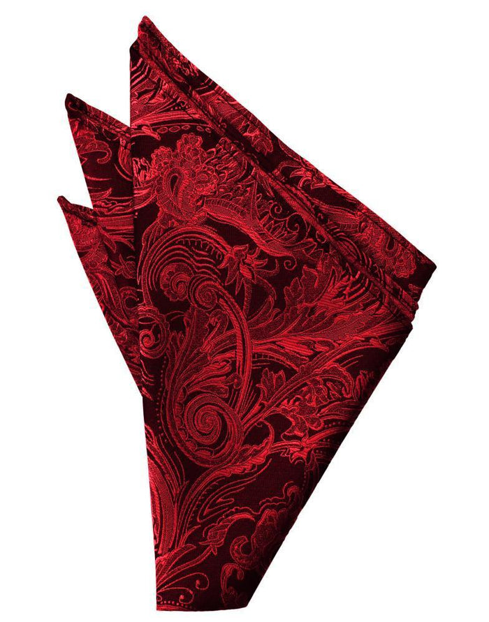 Scarlet Tapestry Pocket Square by Cardi