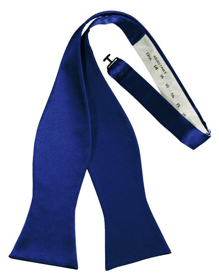 Cardi Self Tie Royal Blue Luxury Satin Bow Tie