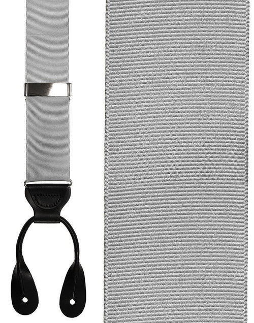 Silver Grosgraine Ribbon II Suspenders by Cardi