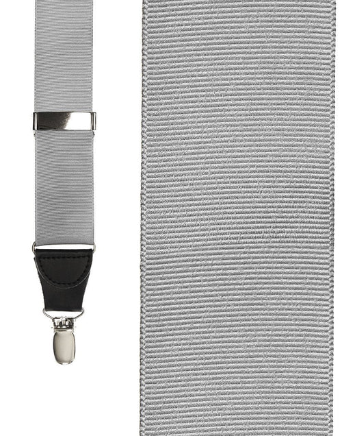 Silver Grosgraine Ribbon Suspenders by Cardi