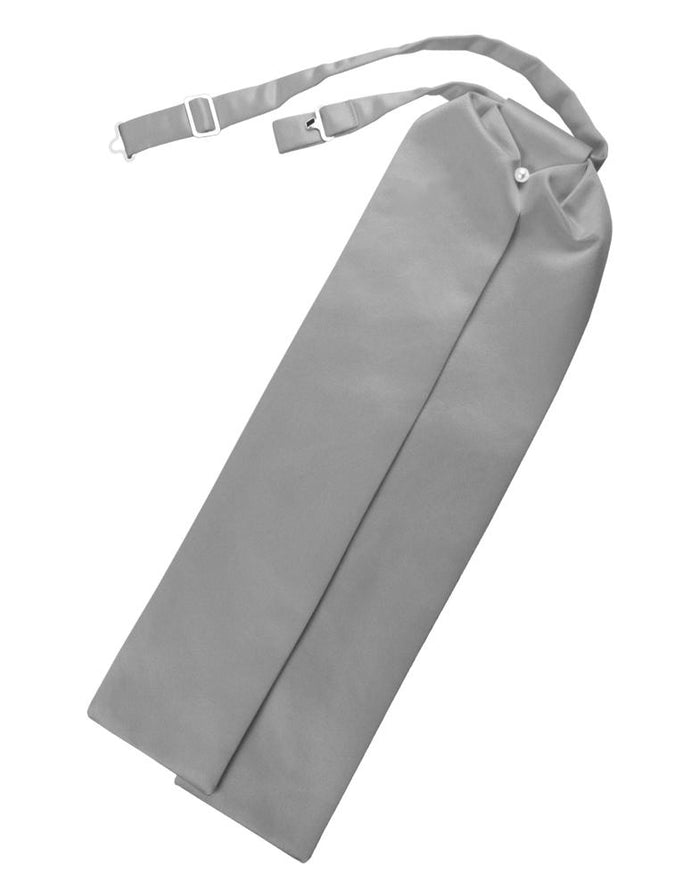 Silver Luxury Satin Ascot by Cardi
