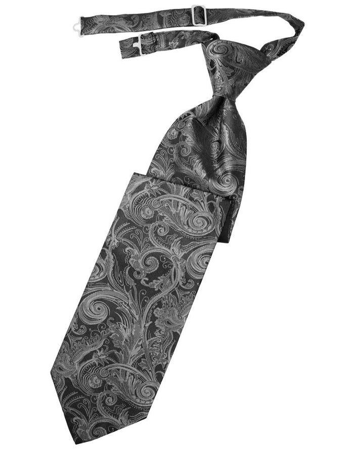 Silver Tapestry Kids Necktie by Cardi