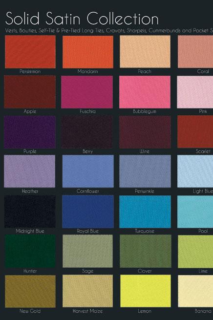 Solid Satin Swatch Card by Cardi