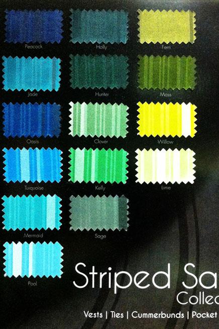 Striped Satin Swatch Card by Cardi