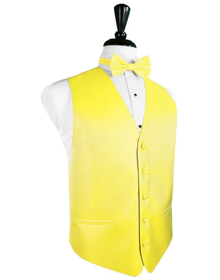 Sunbeam Herringbone Tuxedo Vest by Cardi