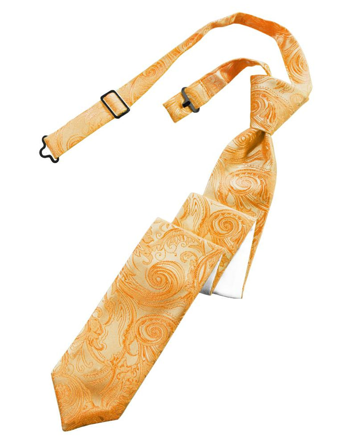 Tangerine Tapestry Kids Necktie by Cardi