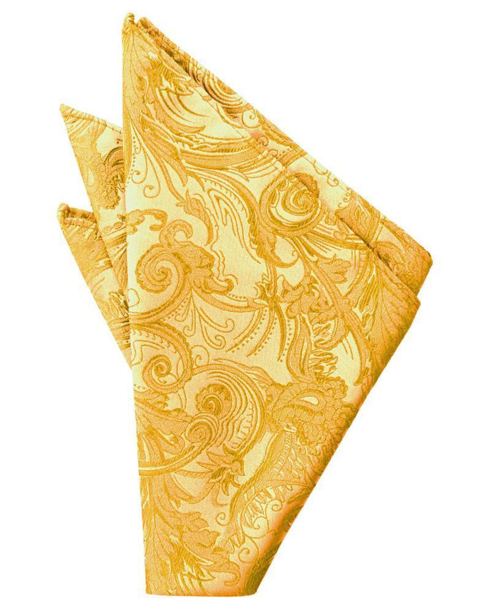Tangerine Tapestry Pocket Square by Cardi