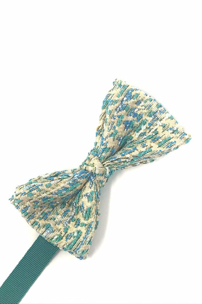 Teal Laurent Bow Tie Cardi