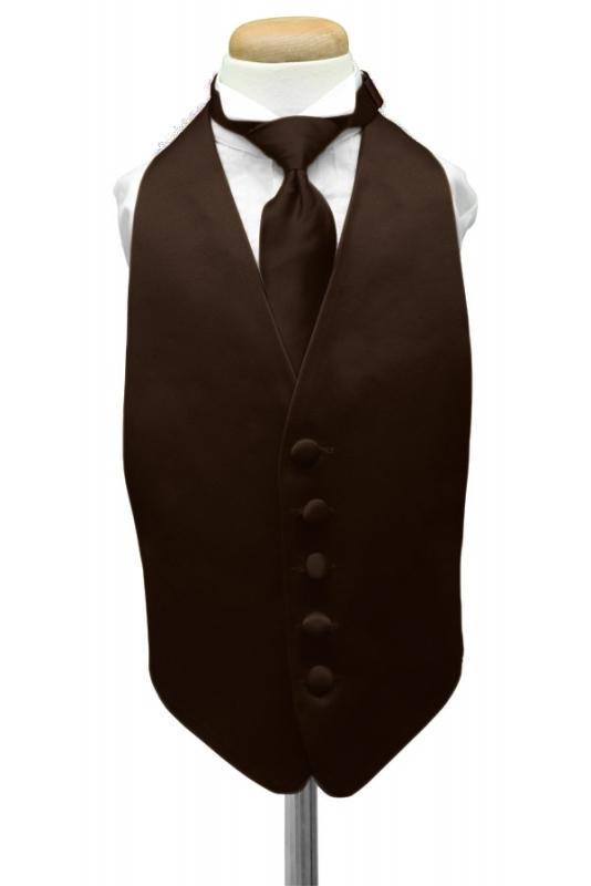 Truffle Luxury Satin Kids Tuxedo Vest by Cardi