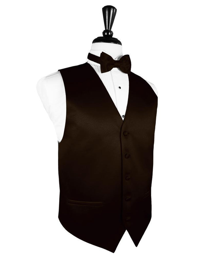 Truffle Luxury Satin Tuxedo Vest by Cardi