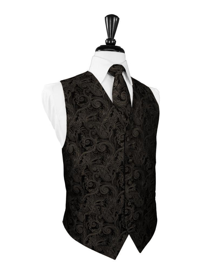 Truffle Tapestry Tuxedo Vest by Cardi