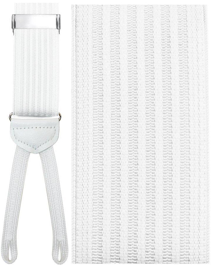 Umbria White Suspenders by Cardi