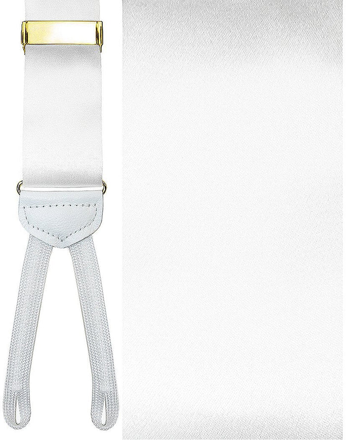 Verdi White Suspenders by Cardi