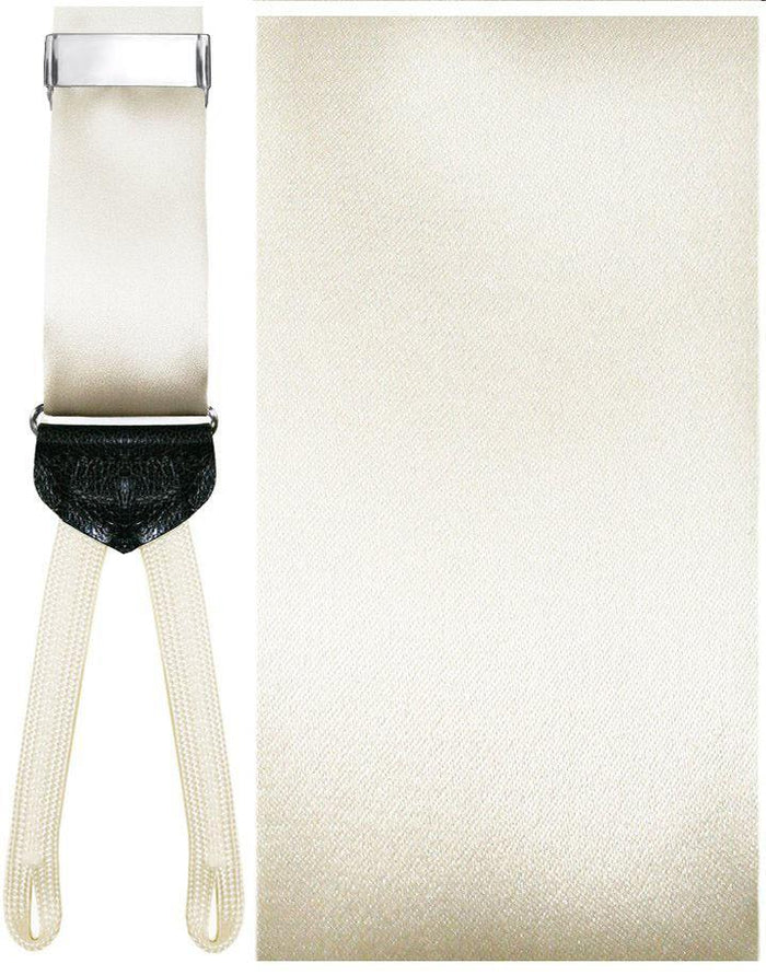 Viterbo Ivory Suspenders by Cardi